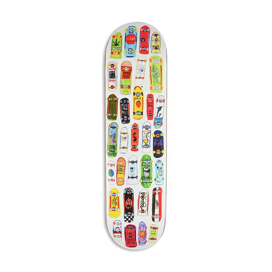 MADRID EXPLOSION YELLOW OLD SCHOOL SKATEBOARD DECK Whitley Bay