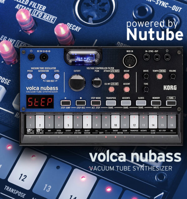 Korg Volca nubass Vacuum tube synthesizer