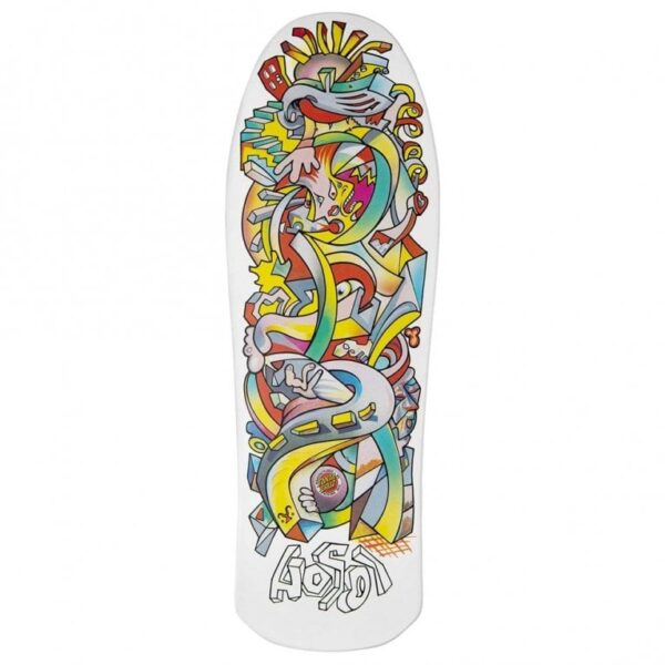 Santa Cruz Hosoi Picasso Reissue Shaped 10.26" Skateboard Deck (white)