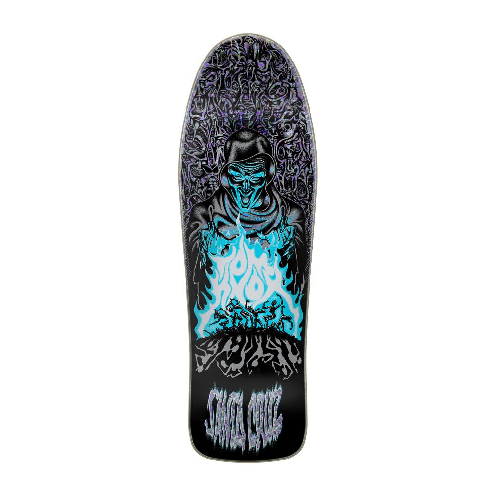 Santa Cruz Reissue Deck Knox Firepit Reissue Black / Silver / Blue 10.07 IN